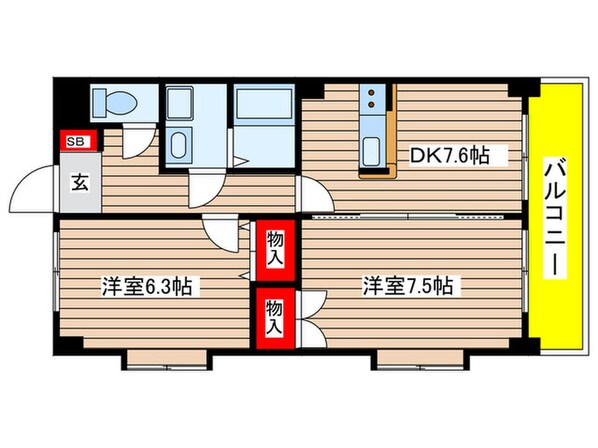 スカイパーク檀渓の物件間取画像